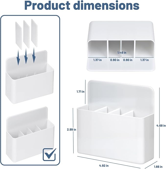 Magnetic Toothbrush Holder for Cruise Ships, Wall-Mounted Bathroom Organizer for Cruise Stateroom, Cruise Essentials and Must Haves 2025&2026