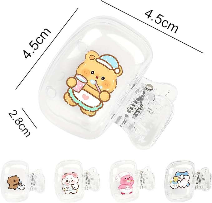 Upgrade 5 Pack Travel Toothbrush Head Covers Toothbrush Protector Cap Brush Pod Case Protective Portable Plastic Clip for Household Travel, Bathroom, School, Camping, Business (C)