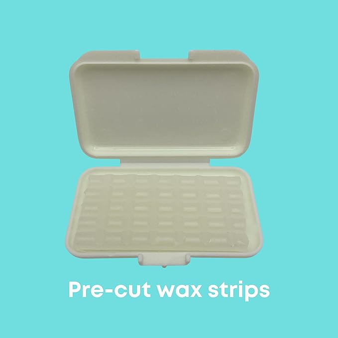 Fresh Knight Braces Wax. Dental Wax for Braces & Aligners - Premium Orthodontic Strips Food Grade (Aloe Green)