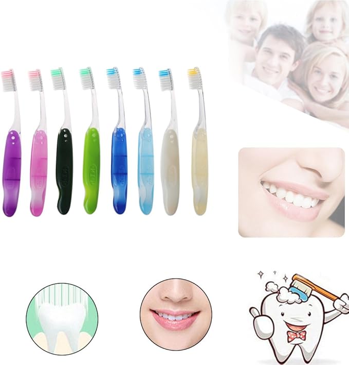 1pc Foldable Soft Hair Portable Toothbrush Travel Camping Hiking Outdoor Toothbrush