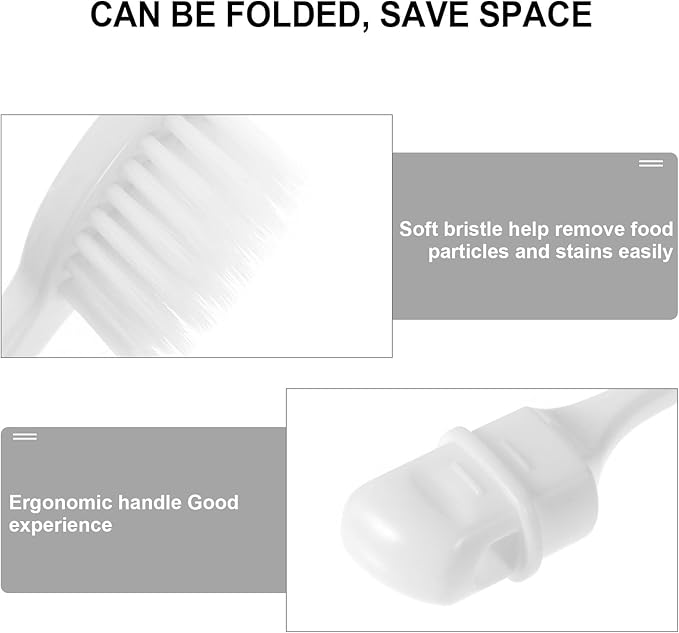6Pcs Foldable Toothbrush Set with Soft Bristles, Portable Travel Toothbrush for Camping and Personal Oral Care, Compact Folding Handle for Adults Random Color Random Color