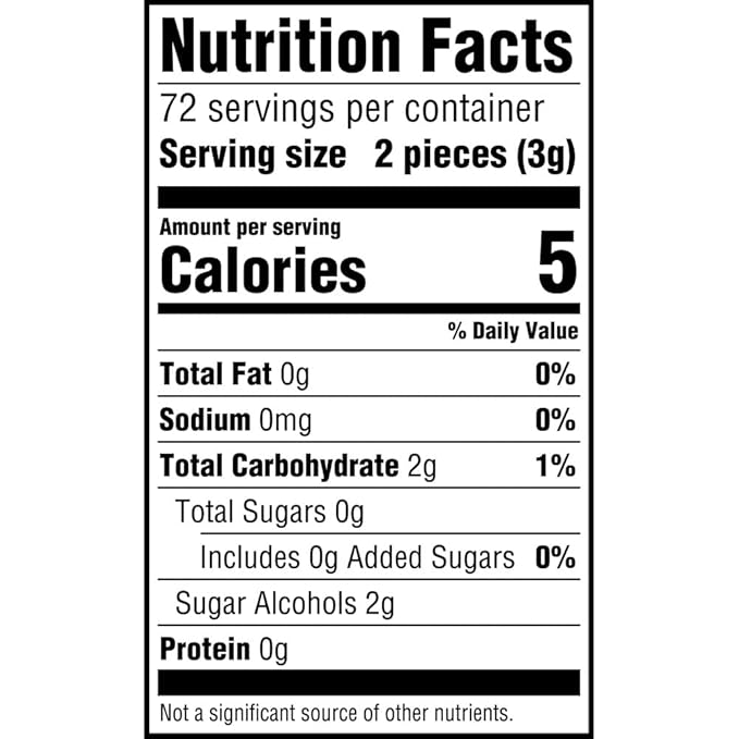 ECLIPSE Winter Frost Sugar-Free Chewing Gum - 8 Packs, 18-Count Each Gum Packs