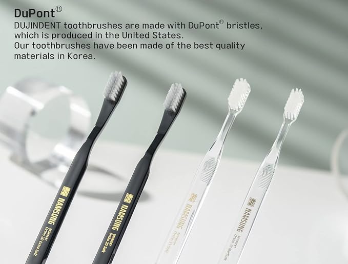Orthodontic Toothbrush for Braces [4 Packs][Made in Korea] V Trim Cutting American Bristles Braces Toothbrush for Brackets and Wires Cleaning (Ortho Compact 20 Soft, 4 Pack)