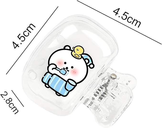 Upgrade Travel Toothbrush Head Covers Toothbrush Protector Cap Brush Pod Case Protective Portable Plastic Clip for Household Travel, Bathroom, School, Camping, Business (B, 4 Pack)