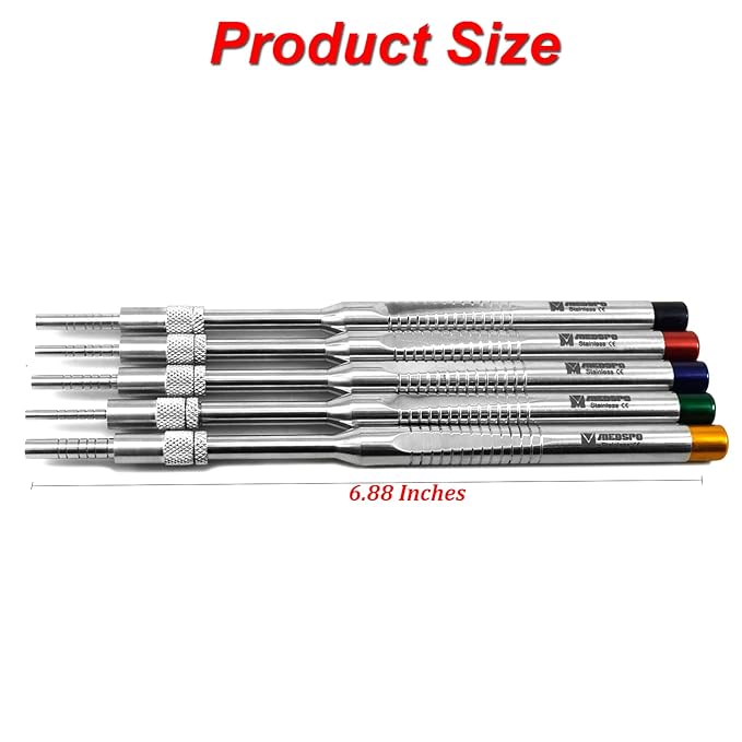 MEDSPO Professional Dental Instruments | Osteotome Periotome | Luxating Elevator Implant | Orthodontic PDL Teeth | Surgical Root Extraction Spreading (Osteotome Periotome Straight)