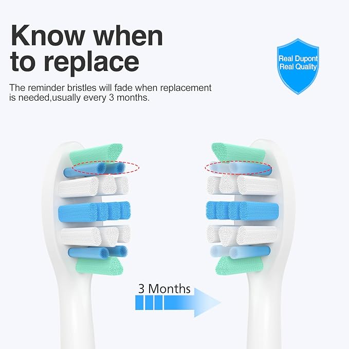 Electric Toothbrush Heads for Philips Sonicare Replacement Heads C2, Replacement Brush Head Compatible with Phillips Sonicare Electric Toothbrushes C2,C1,4100 for Philips Sonic Care Brush,10 Pcs