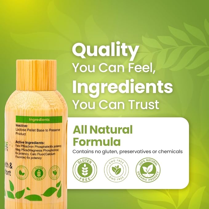 Bestmade Natural Products Toothache & Nerve Support in Jaw BIO23 - Relief for Tooth Sensitivity and Oral Discomfort, 350 Pellets