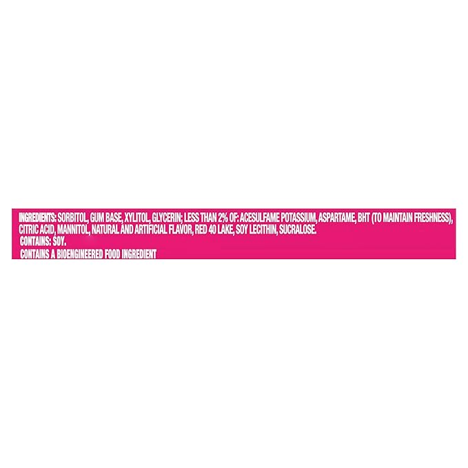 Trident Bubblegum Sugar-Free Chewing Gum, 12 Packs of 14 Pieces (168 Total Pieces)