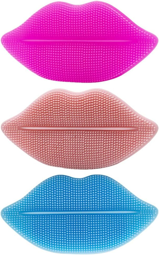 3pcs Lip Scrub Brush Exfoliating Lip Brush Women Lip Exfoliator Tools Smoother Lip Appearance