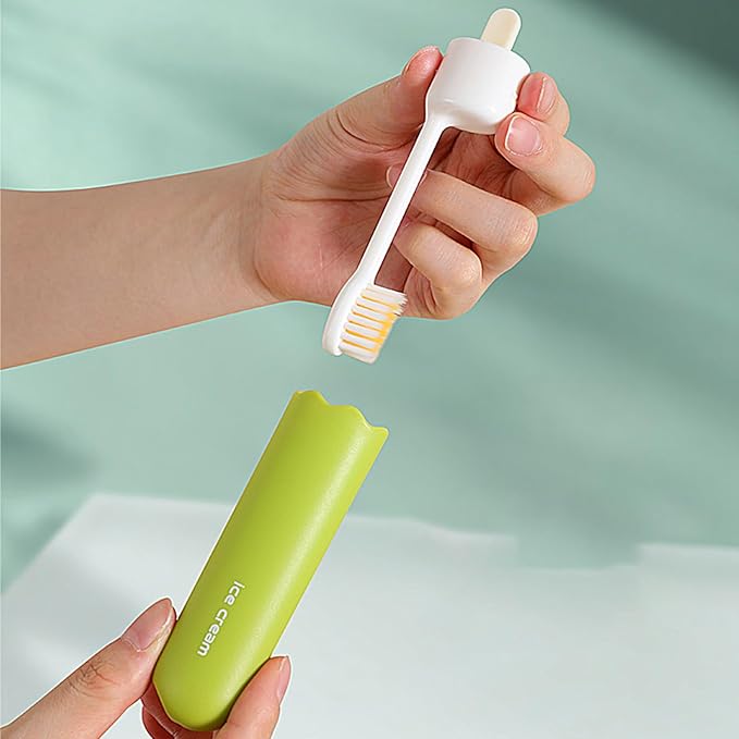 1Pc Travel Toothbrush Folding Portable Soft Small Foldable Toothbrushes for Camping Folding Toothbrushes