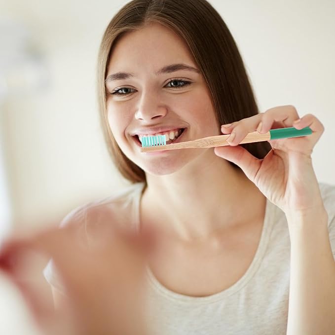 Disposable Toothbrush Kit with Biodegradable Tube Soft Bristles for Gentle Cleaning Moderate Hardness for Gum Care Random Colors Convenient Travel Dental Care Random Color