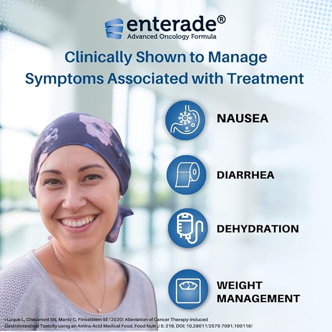 enterade Advanced Oncology Mixed Berry, 12 Pack, Clinically Proven Formula to Reduce GI Side Effects, Chemotherapy Must Haves for Women and Men, Chemo Supportive Care Beverage, Liquid, 8 oz Bottles