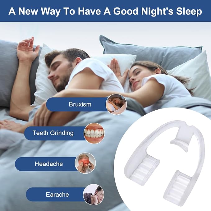 Teeth Grinding Night Guards Teeth Cushion Mouth Guard Protection Braces Anti-Grinding Braces Teeth Protector Sleep Teeth Grinder for Adults and Children (30 Pack)