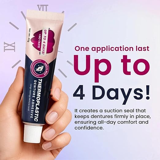 Thermoplastic Denture Adhesive,Lasts for 4 Days Give a Brush(3)