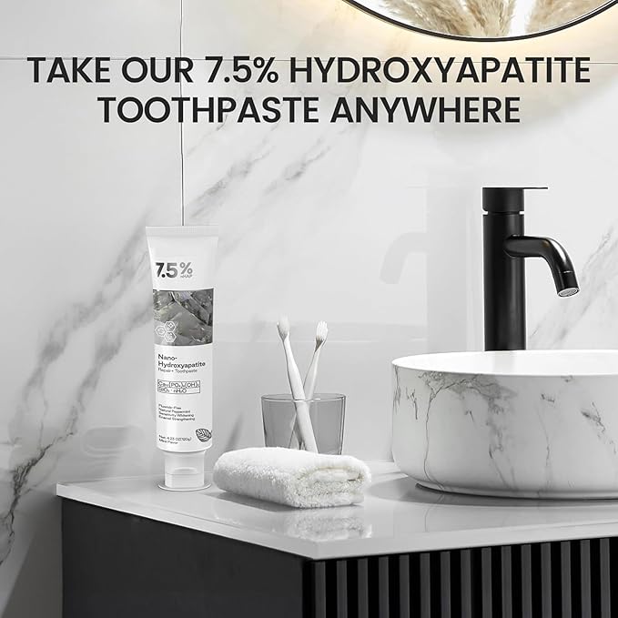 Hydroxyapatite Toothpaste for Advanced Enamel Protection, Gentle and Effective Formula, Fresh Breath, Deep Cleaning Care Toothpaste,Suitable for Sensitive Teeth (1)