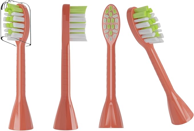 One Series Replacement Toothbrush Heads Pisonicleara Compatible with sonicare Philips One Series BH1022/03 HY1100/02 HY1102 (8-pc) Battery Brush, Mango Snow White Travel Refill