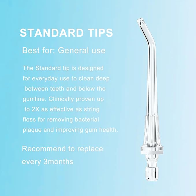 Water Flosser Replacement Heads Compatible with Onlyone FC5090, 7 Pack Classic Jet Tips for Oral Irrigator(7 Classic Jet Tips + Storage Case Bundle)