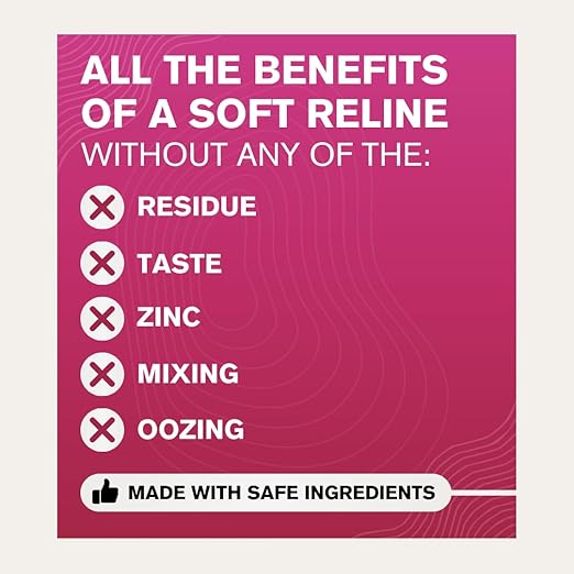 Cushion Grip Thermoplastic Denture Adhesive, 0.35 oz Travel Size (Pack of 2) – Refits and Tightens Loose Dentures for Up to 4 Days | Non-Glue, Zinc-Free, Waterproof Formula, Acts Like a Soft Reliner
