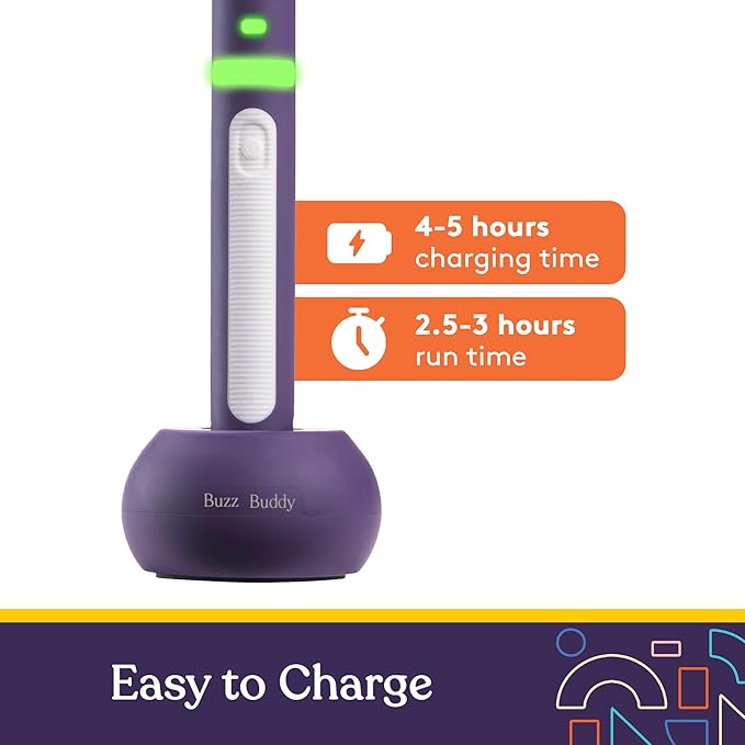 Special Supplies Rechargeable Buzz Buddy Oral Motor Stimulation kit with 12 Soft Textured Interchangeable Heads, Calm Sensory Needs, Support Speech, and Stimulate Self Feeding, Gentle Vibrations