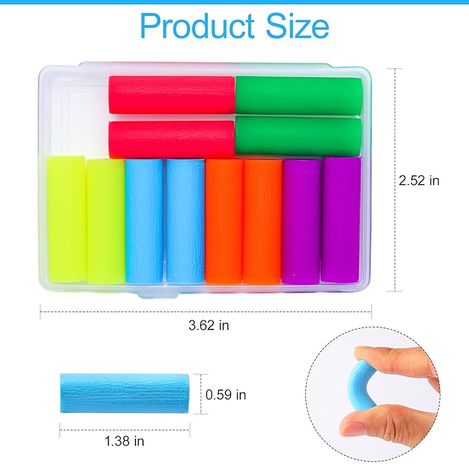 12PCS Aligner Chew, Aligner Trays Chompers for Invisalign, Orthodontic Chompers Retainer Trays Seaters with Travel Carrying Case (White)