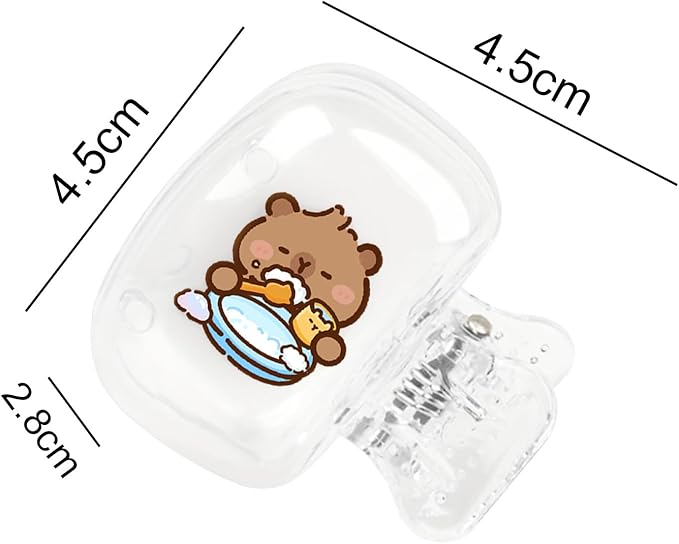 Upgrade Travel Toothbrush Head Covers Toothbrush Protector Cap Brush Pod Case Protective Portable Plastic Clip for Household Travel, Bathroom, School, Camping, Business (C, 4 Pack)