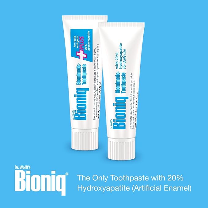 Bioniq Classic Biomimetic Toothpaste with 20 Percent Hydroxyapatite for Daily Use, 3.44 Ounce (Pack of 3)