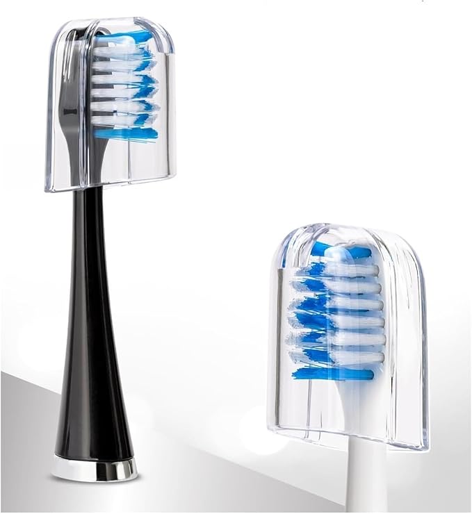 Compatible for AquaSonic Duo Series Replacement Toothbrush Heads for & Home Dental Center(5pcs Black)
