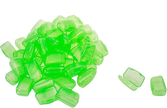 50Pcs Toothbrush Cap Covers Toothbrush Head Protector Case for Travel or Home,Green