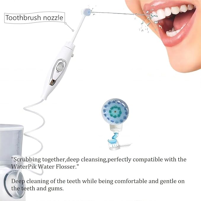 Replacement Toothbrush Heads for Waterpik Water Flossers, Replacement Picks Compatible with Waterpik, 5Pcs Replacement Heads for Water Pick flosser.(Assorted Brushhead, Random Delivery)