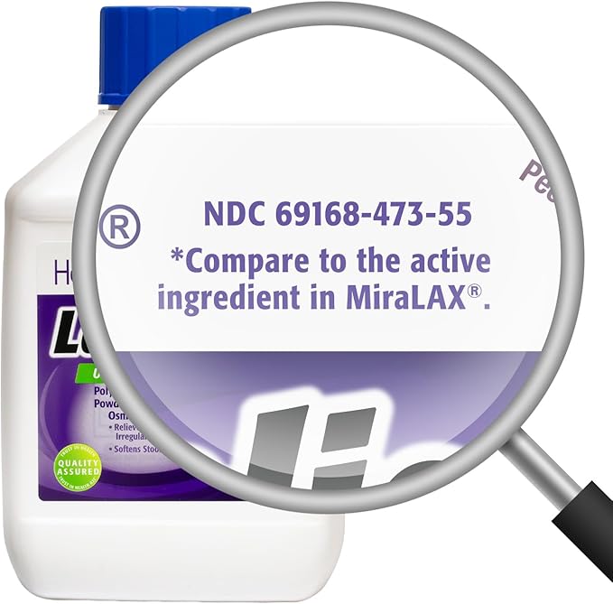HealthA2Z® Lax Relief | Unflavored Powder/Grit Free | 17.9 OZ (510 g) | Polyethlene Glycol 3350, 17G | Powder for Oral Solution | Osmotic Laxative | Constipational Relief | Softens Stool (17.9 OZ)