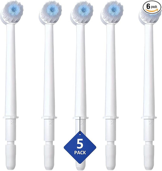 Replacement Toothbrush Heads for Waterpik Water Flossers, Replacement Picks Compatible with Waterpik, 5Pcs Replacement Heads for Water Pick flosser.(Assorted Brushhead, Random Delivery)