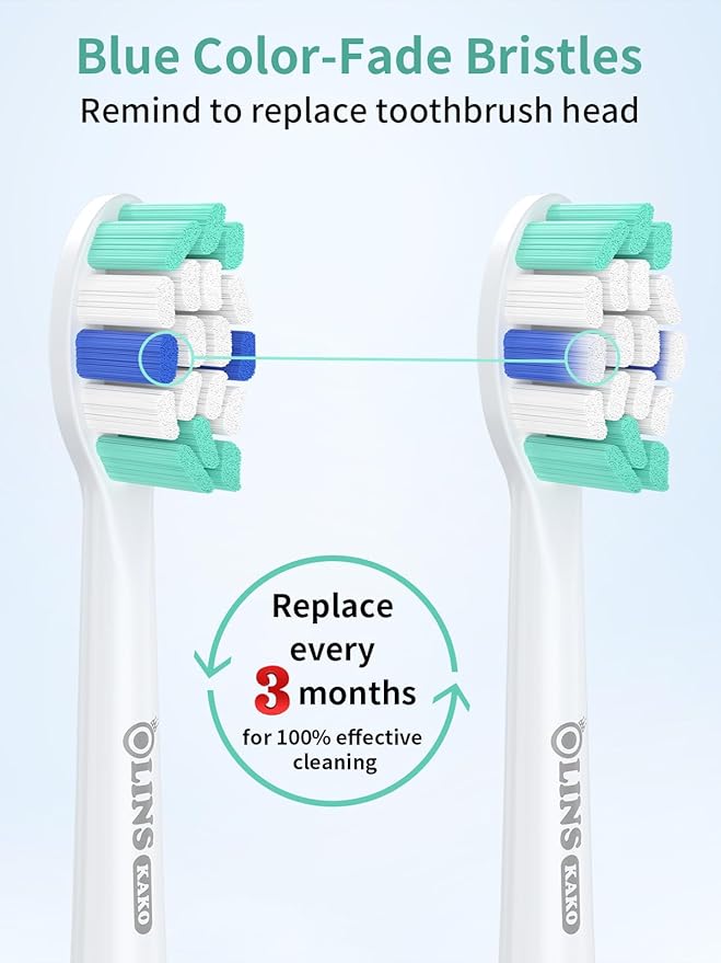Replacement Brush Heads for Philips Sonicare Toothbrush Handles Toothbrush Heads for Sonicare (Pack of 4)