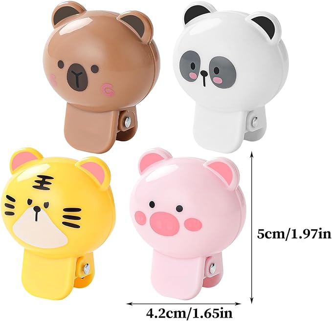 Toothbrush Protector Cap - Set of 4 Covers, Decorative Bathroom Gadgets | Hygienic Bristle Guard for Family Shared Sink