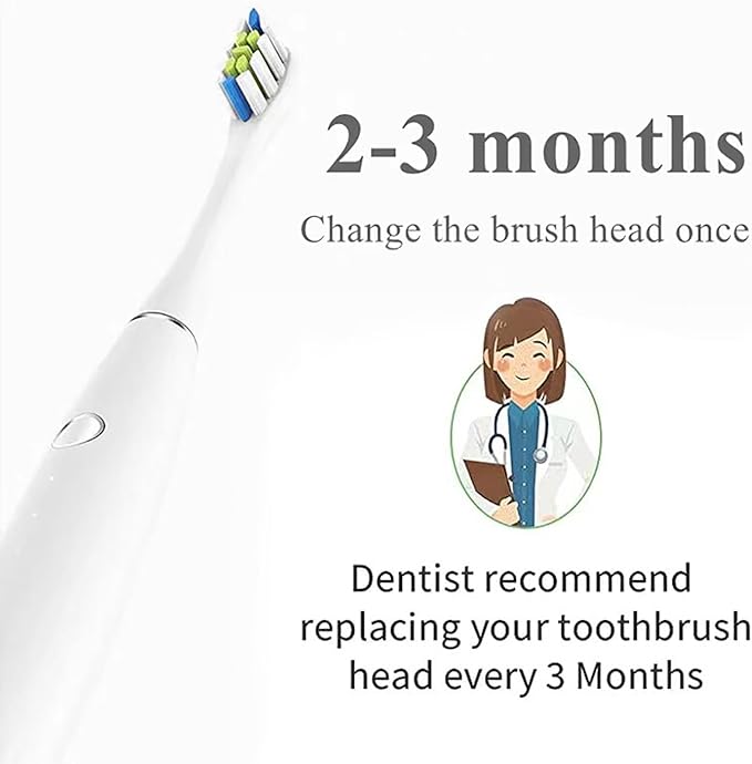 GTHUNDER 8Pcs Electric Toothbrush Heads Suitable for Oclean.with Hygienic Caps,Vacuum-Packed.Fits Adapted for All Oclean Models x pro Elite, X, X Pro,Flow,F1,Air 2(White)