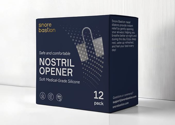 Nasal Dilators for Sleep & Snoring Relief | 12 Silicone Cones