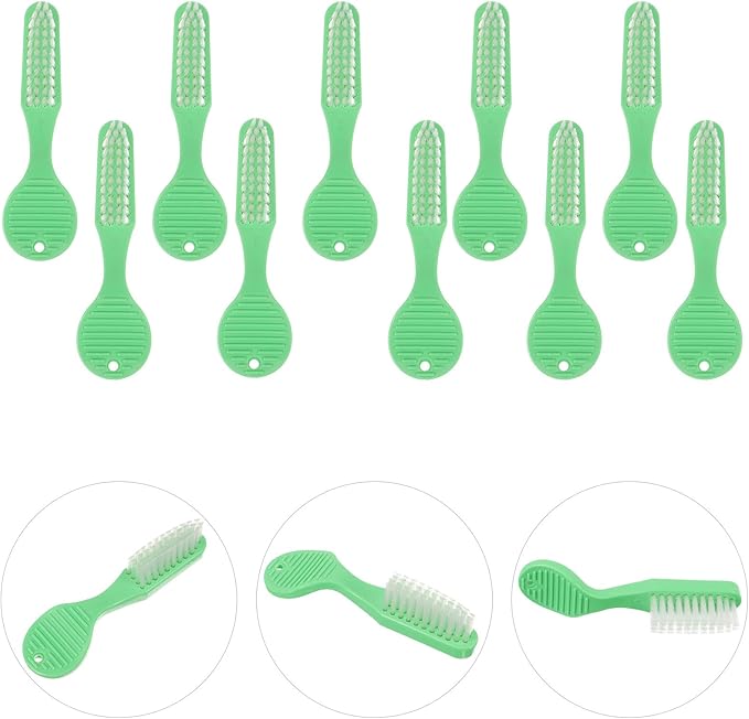 Luxshiny Mini Toothbrush 10pcs Soft Bristles Manual Toothbrushes Large Brush Head Short Handle Oral Cleaning Brush for Prison Use and Travel