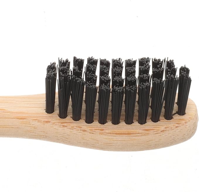 4Pcs Toothbrushes Soft Bristles Dark Curved Head Creative Design Biodegradable Manual Toothbrush Set for Household and Travel Use