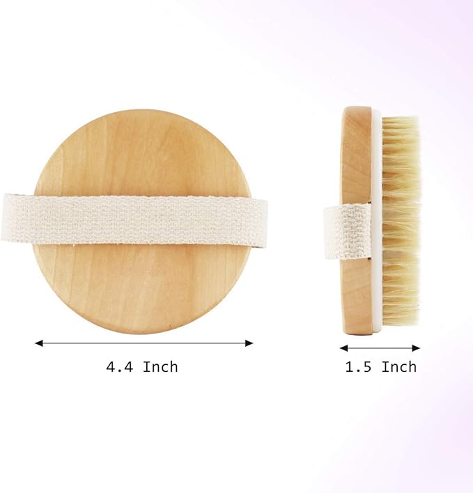 Premium Face Scrubber Set, Facial Cleansing Brush for Exfoliator, Natural Bristle Face Scrubber for Lymphatic Drainage, Unclog Pores, Sensitive Skin, Reduce Ance
