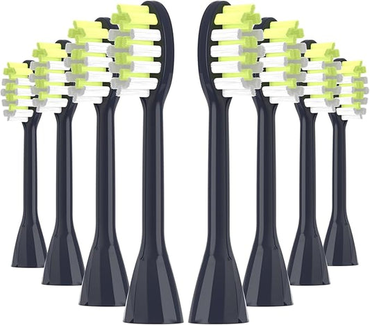 One Series Replacement Toothbrush Heads Pisonicleara Compatible with sonicare Philips One Series BH1022/03 HY1100/02 HY1102 (8-pc) Battery Brush, Mango Snow White Travel Refill (one-Blue)