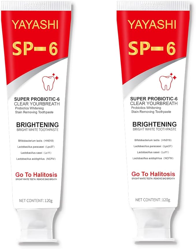 SP-6 Toothpaste, Ultra Whitening, Deep Cleaning and Fresh Breath, Fresh Breath, Stain Removing Toothpaste for Teeth Color Correcting (1Pcs-120g)