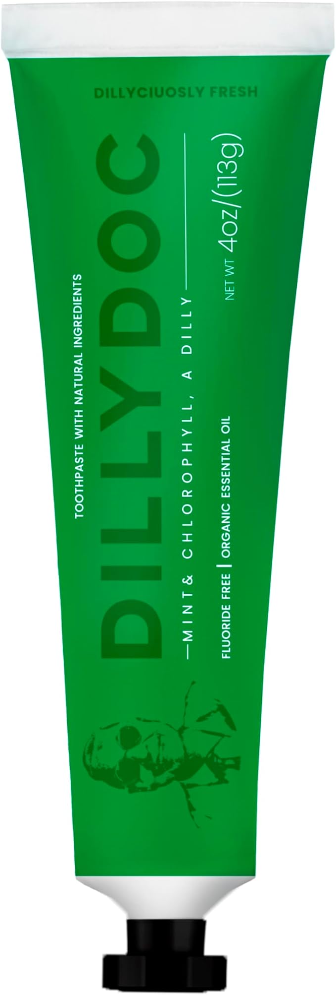 Fluoride-Free Mint Toothpaste for Fresh Breath, Gentle on Teeth, Natural Ingredients, Eco-Friendly Bioplastic Tube, Sustainable Oral Care for Adults and Kids (3 Pack, Mint & Chlorophyll)
