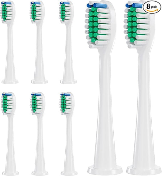 LDHUT Replacement Toothbrush Heads for Philips Sonicare, 8 Pack