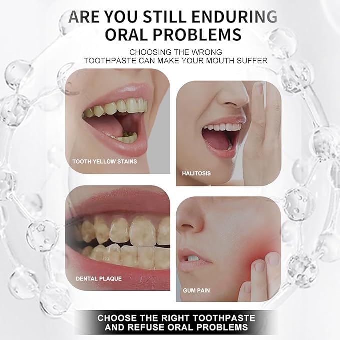 7.5% Hydroxyapatite ToothpasteAppropriate for Sensitive Teeth & Tooth Strengthening, Tooth Repair, Gentle Mint Fluoride-Free Formula for Daily Use (120g/4.23oz)