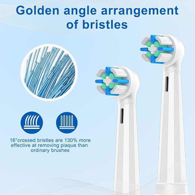 Toothbrush Replacement Heads for IO 2/3/4/5/6/7/8/9/10 Series Electric Toothbrush,Replacement Brush Heads Compatible with Oral B,8 Count
