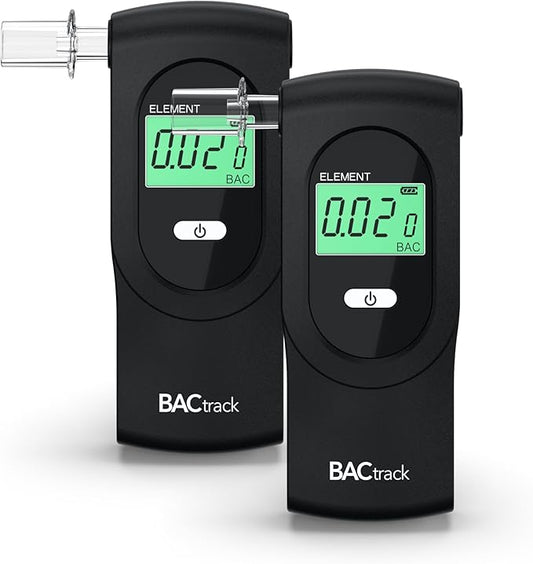 BACtrack Element Breathalyzer (2 Pack) | Professional-Grade Accuracy | DOT & NHTSA Compliant | Portable Breath Alcohol Tester for Personal & Professional Use