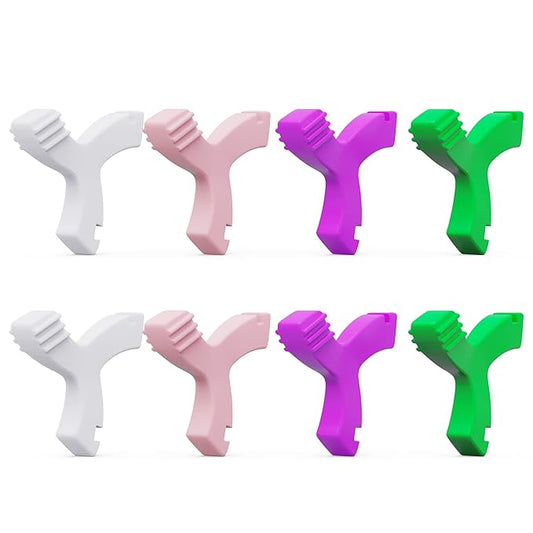 Chewies for Invisalign Aligner, DLENP 8 PCS Y-Shaped Chewies for Aligner Trays Seater Orthodontic Munchies for Invisalign (2 Pcs Unflavored,2 Pcs Strawberry, 2 Pcs Mint, 2 Pcs Grape)