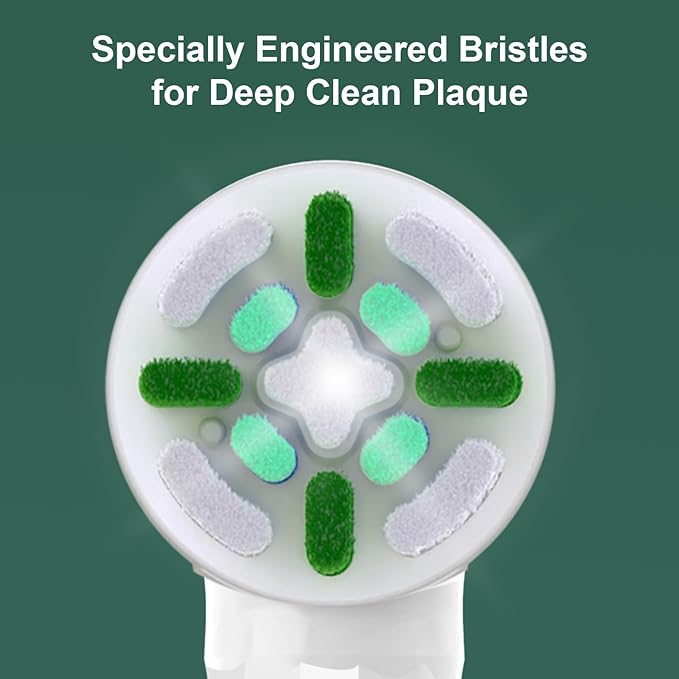 IO Intelligent Cleaning Replacement Heads Compatible with Oral b iO 2/3/4/5/6/7/8/9/10 Series Electric Toothbrush, 8 Pcs IO Brush Heads Compatible with Oral b iO for Sensitive, Deep Clean(Black/White)
