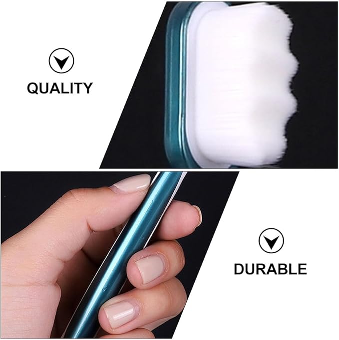 Adult Soft Bristle Toothbrushes 4pcs Large Head Flexible Manual Toothbrushes for Gentle Cleaning Oral Care Daily Use Random Color Random Color