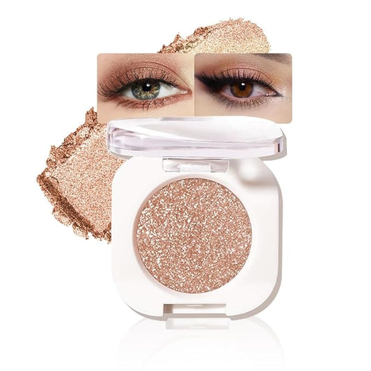 Pearlescent mini Eyeshadow Highly Pigmented Blend Matte & Shimmer EyeShadow,Cream Moisturizing Waterproof&Long Lasting Eye Makeup Natural Luminous Makeup Look (B09, 1 Count (Pack of 1))