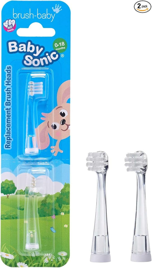 Brush-Baby BabySonic Replacement Heads (0-18 Month (Pack of 2))